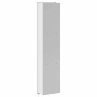 vidaXL Nicchia per doccia Bianco 90 x 20 x 9.5 cm Acciaio inossidabile