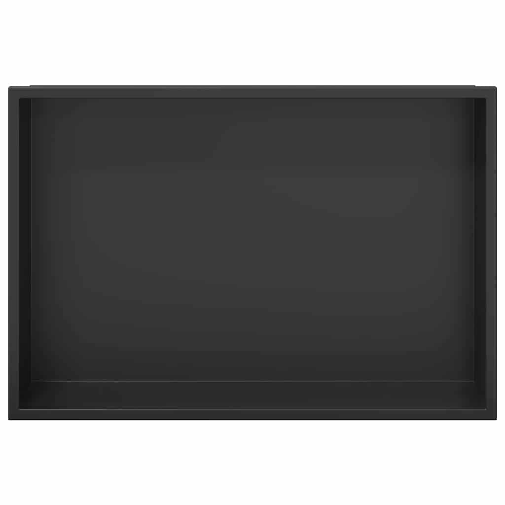 Nicchia per doccia Nero 45 x 30 x 9.5 cm Acciaio inossidabile 42012669