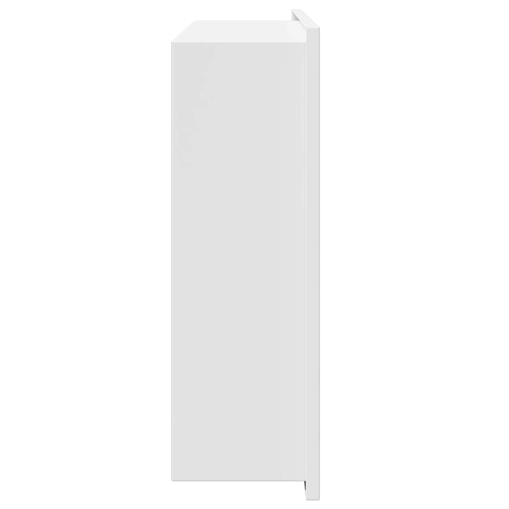 vidaXL Nicchia per doccia Bianco 45 x 30 x 9.5 cm Acciaio inossidabile