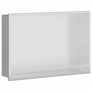vidaXL Nicchia per doccia Argento 45 x 30 x 9.5 cm
