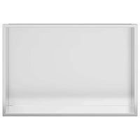 vidaXL Nicchia per doccia Argento 45 x 30 x 9.5 cm
