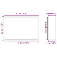 Nicchia per doccia Argento 45 x 30 x 9.5 cm 42012671