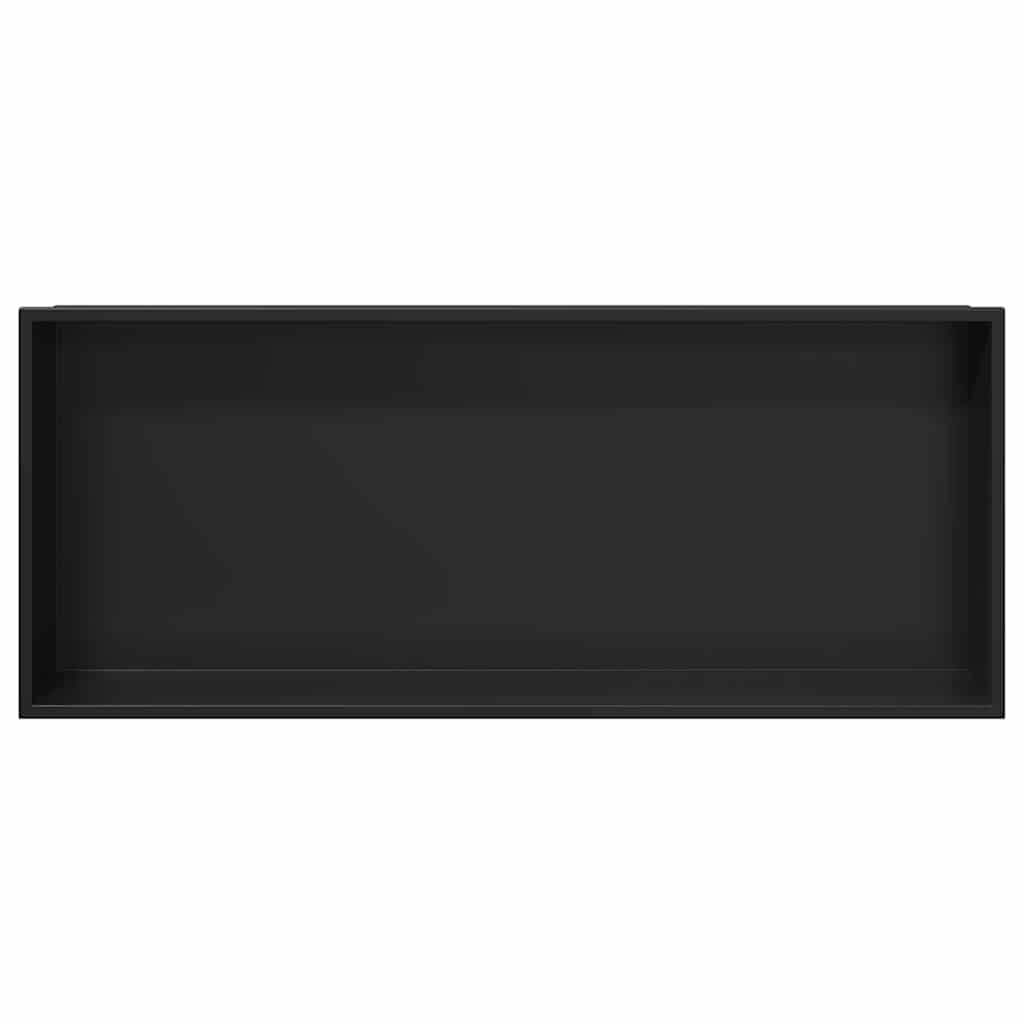 Nicchia per doccia Nero 75 x 30 x 9.5 cm Acciaio inossidabile 42012672