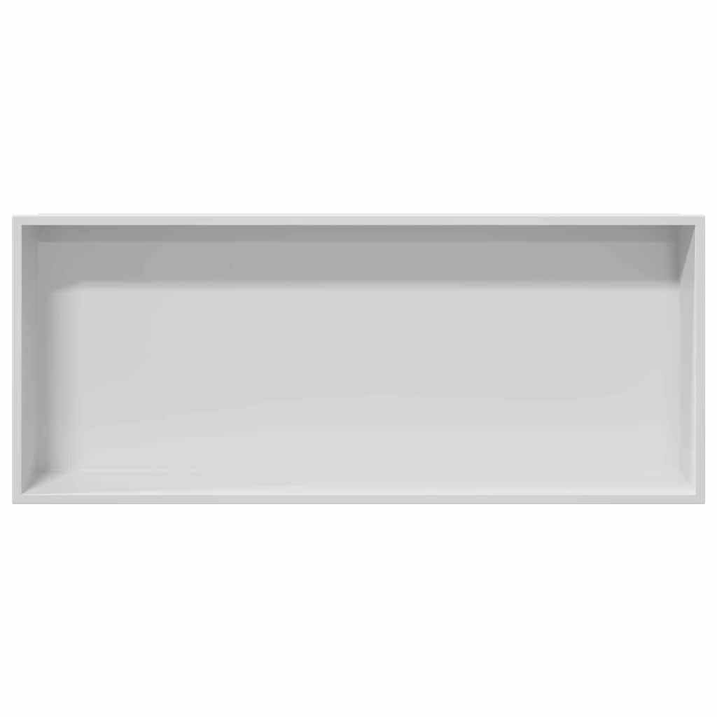 Nicchia per doccia Bianco 75 x 30 x 9.5 cm Acciaio inossidabile 42012673