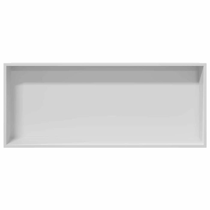 Nicchia per doccia Bianco 75 x 30 x 9.5 cm Acciaio inossidabile 42012673