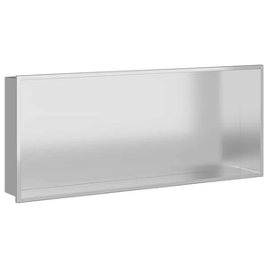 vidaXL Nicchia per doccia Argento 75 x 30 x 9.5 cm