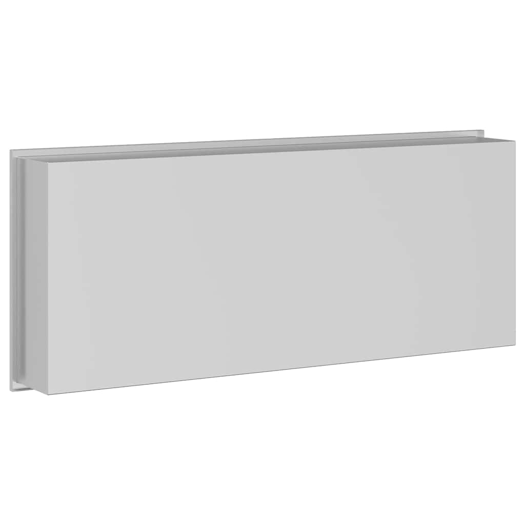 vidaXL Nicchia per doccia Argento 75 x 30 x 9.5 cm