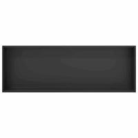 vidaXL Nicchia per doccia Nero 90 x 30 x 9.5 cm Acciaio inossidabile