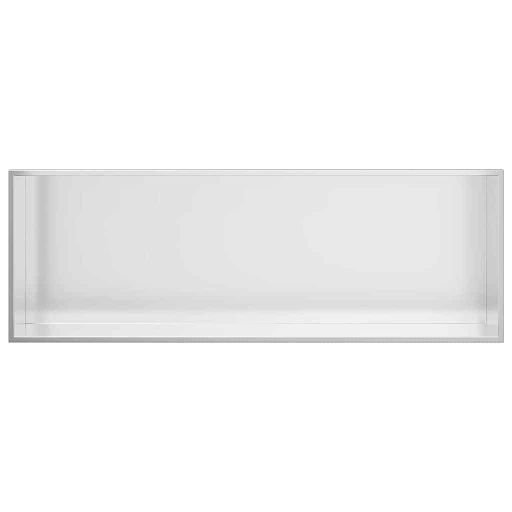 vidaXL Nicchia per doccia Argento 90 x 30 x 9.5 cm