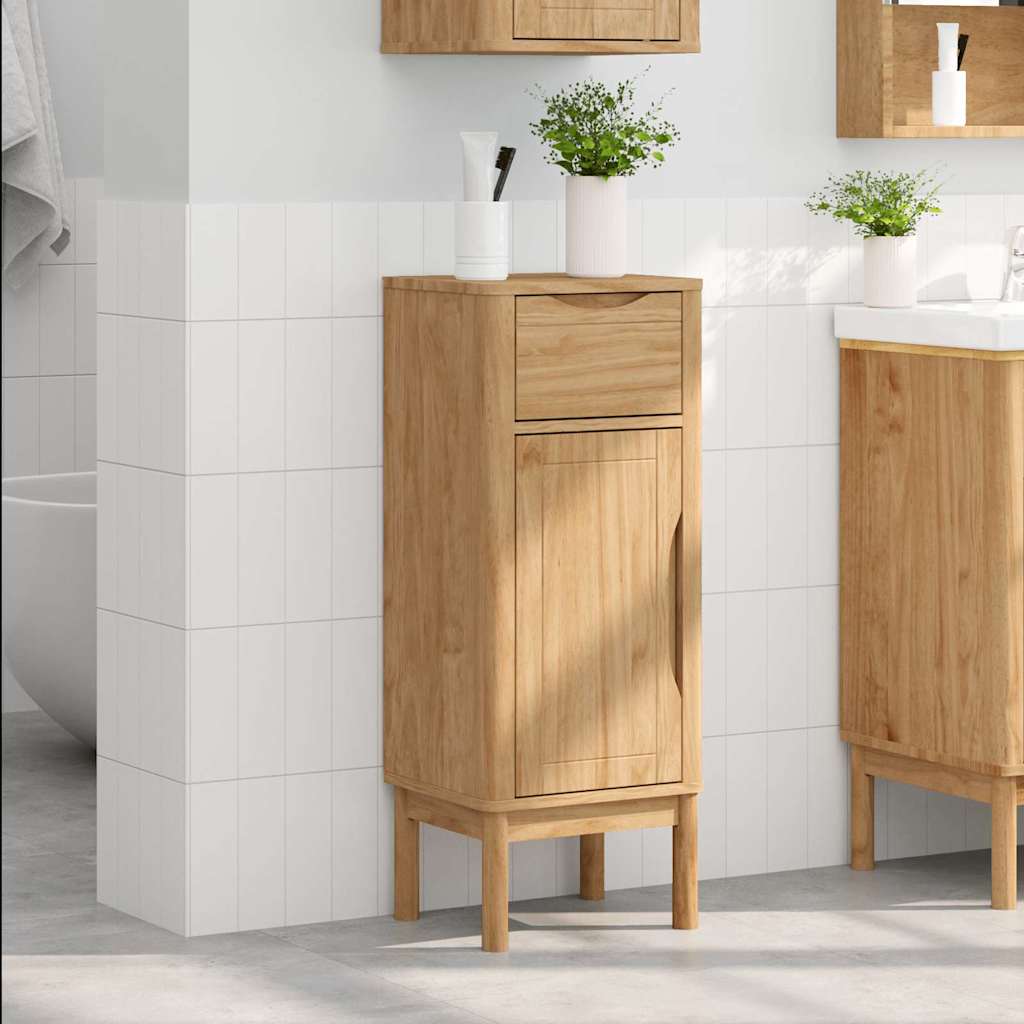 Mobile da Bagno Marrone cerato 35 x 30 x 85 cm Pino massello 42011237