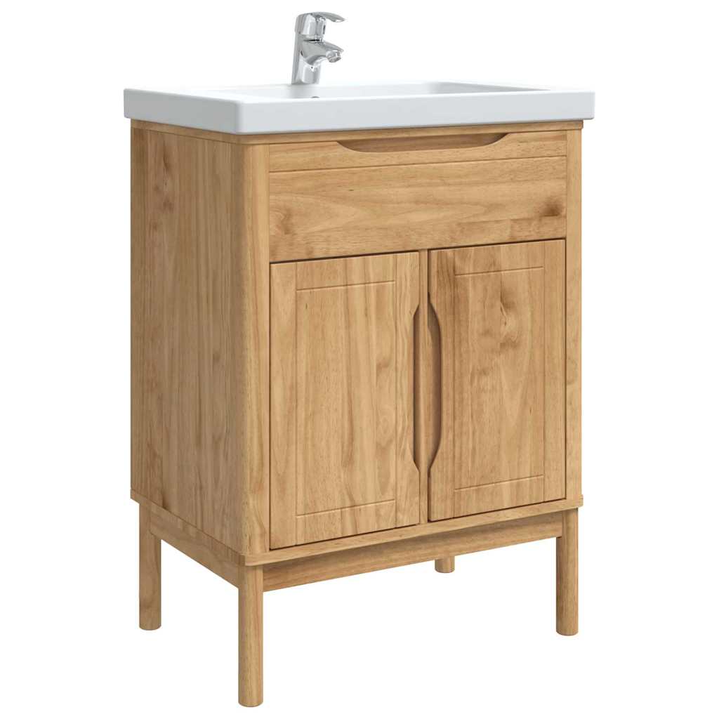 Armadio per Lavabo da Bagno FLORO Cera marrone 60 x 40 x 80 cm 42011241