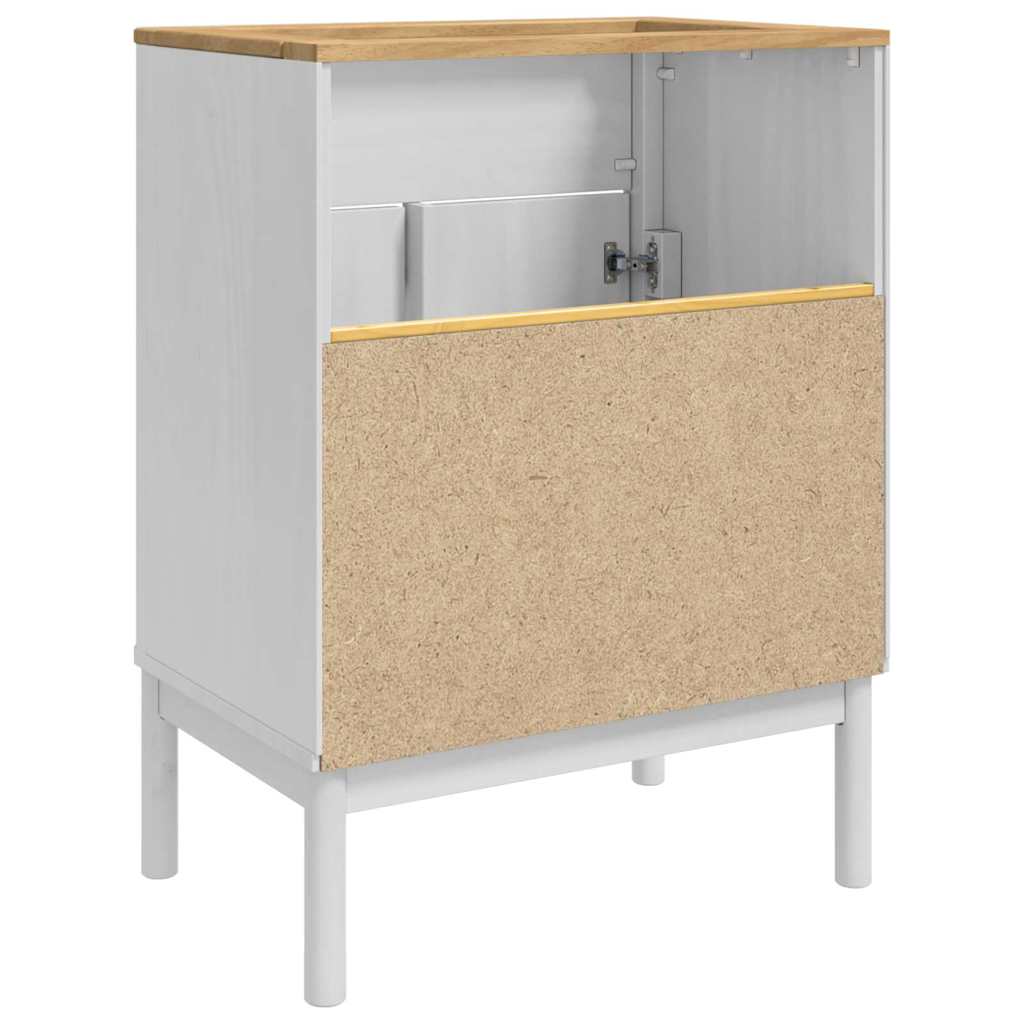 Armadio per Lavabo da Bagno FLORO Bianco 60 x 40 x 80 cm 42011242