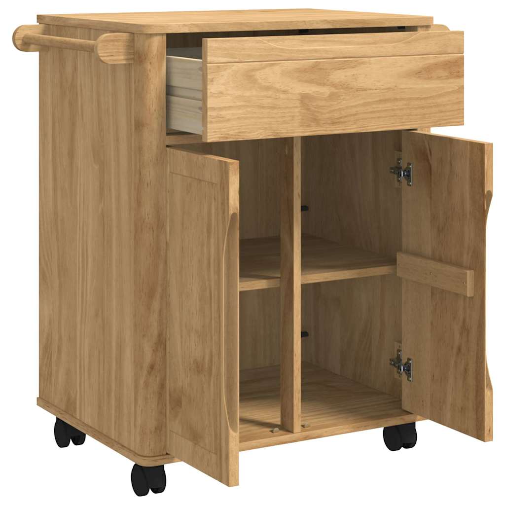 Carrello da Cucina Marrone cerato 72,5 x 45 x 80 cm 42011249
