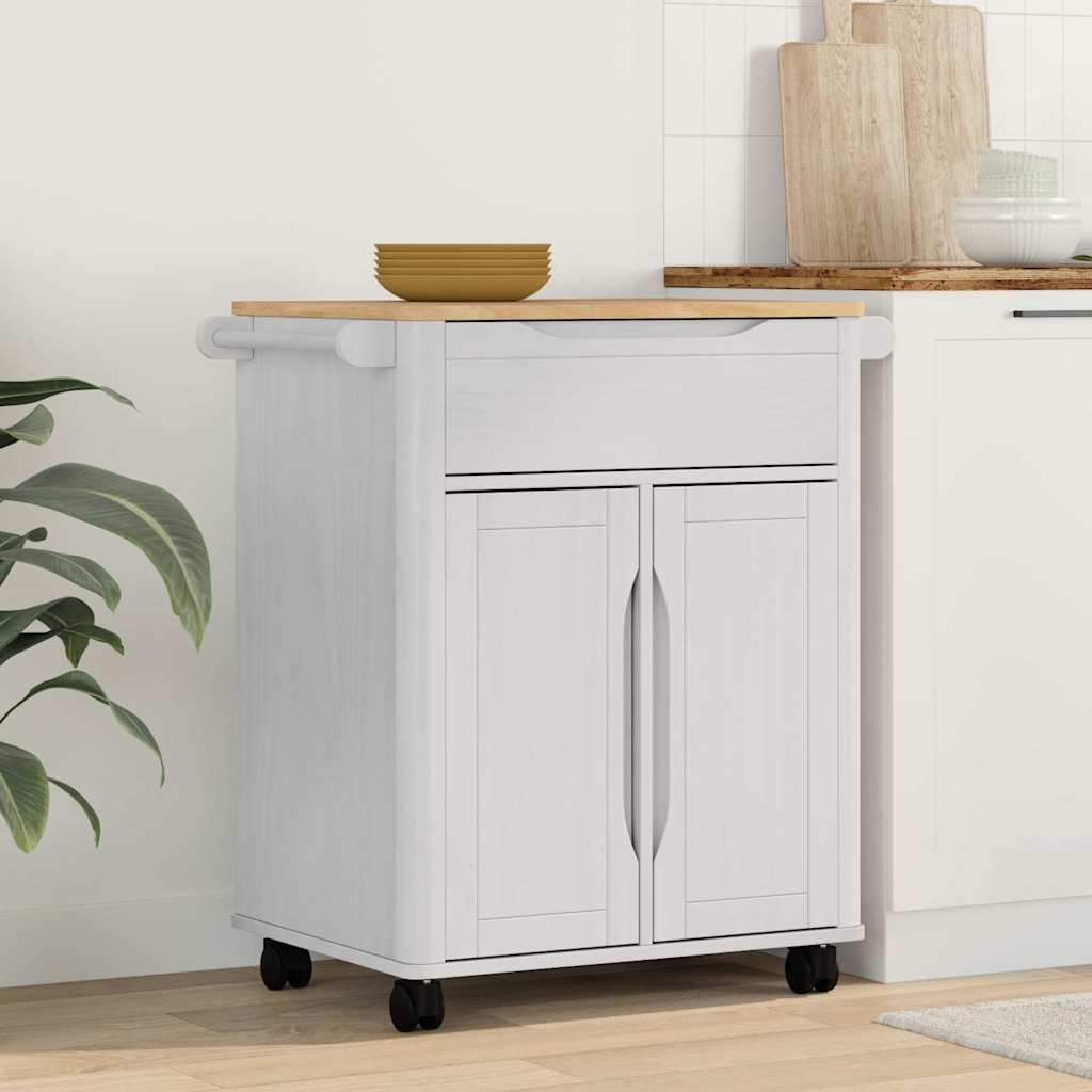 Carrello da Cucina Bianco 72,5 x 45 x 80 cm 42011250