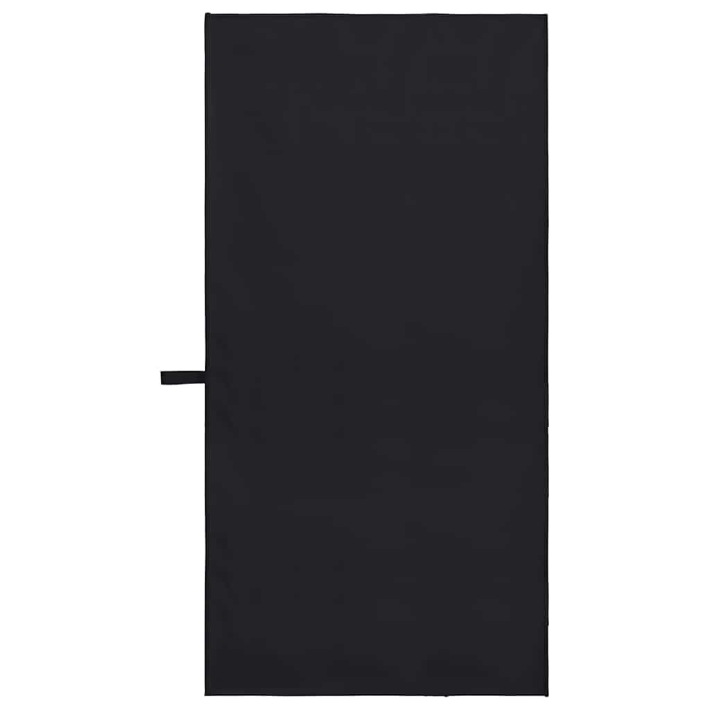 Asciugamani Sportivi 2 pcs Nero 100 x 50 cm 42011458