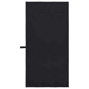 Asciugamani Sportivi 2 pcs Nero 100 x 50 cm 42011458