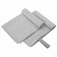 Asciugamani Sportivi 2 pcs Grigio 50 x 30 cm 42011467