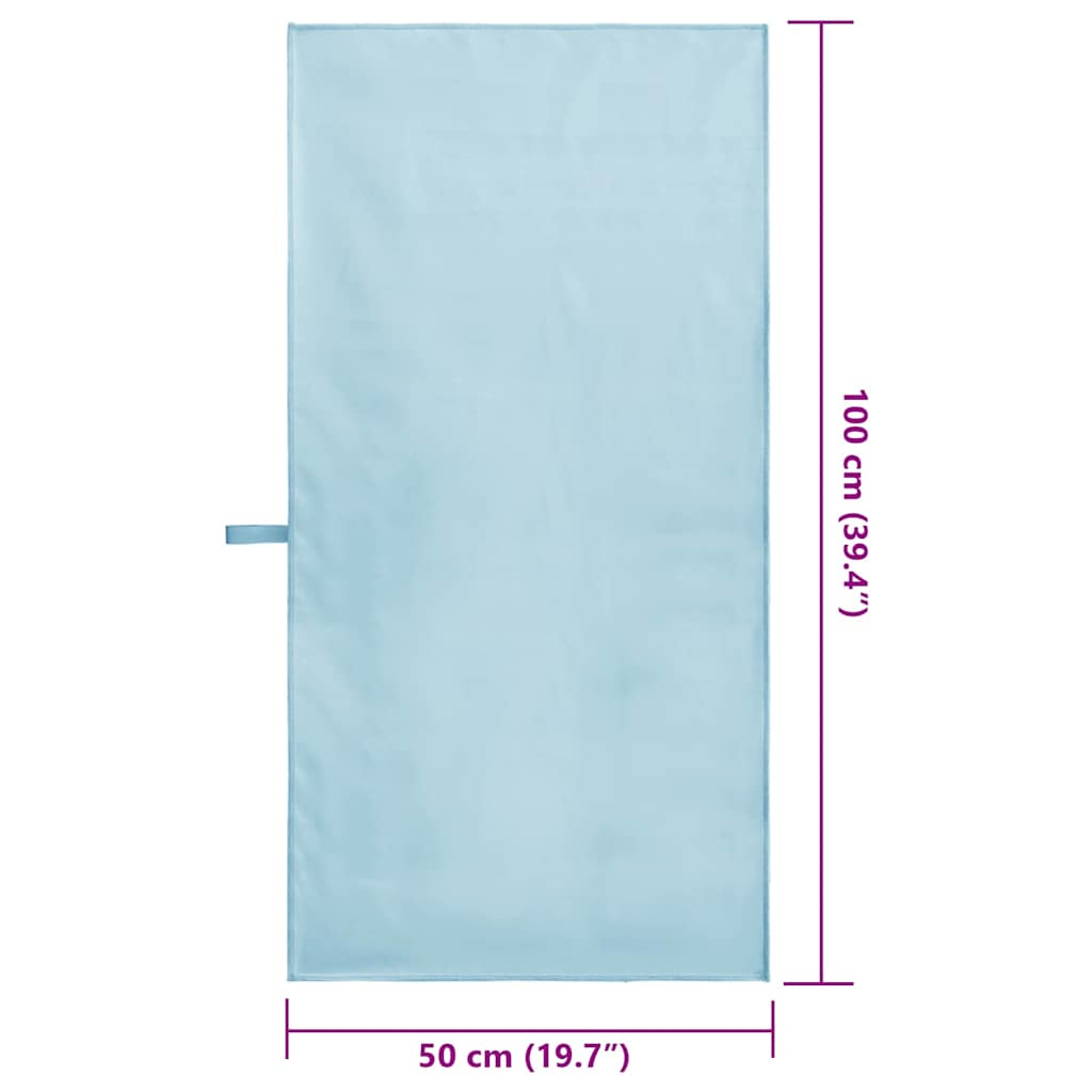 Asciugamani Sportivi 2 pcs Blu 100 x 50 cm 42011473