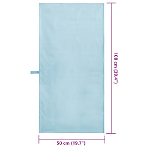 Asciugamani Sportivi 2 pcs Blu 100 x 50 cm 42011473