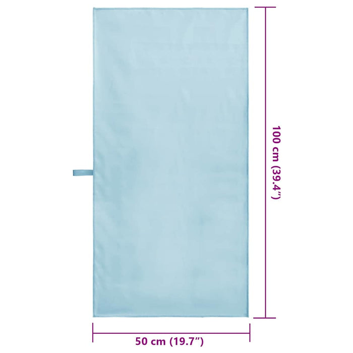 Asciugamani Sportivi 2 pcs Blu 100 x 50 cm 42011473