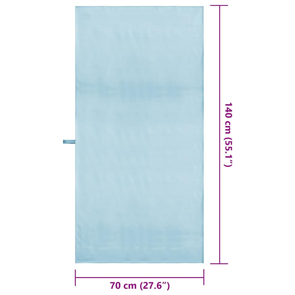 Asciugamani Sportivi 2 pcs Blu 140 x 70 cm 42011474
