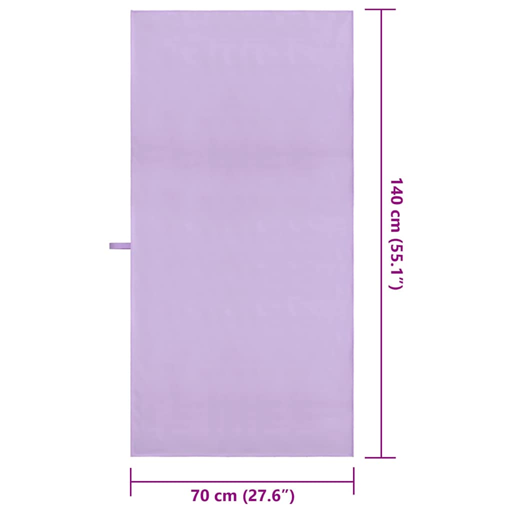 Asciugamani Sportivi 2 pcs Viola 140 x 70 cm 42011484