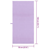 Asciugamani Sportivi 2 pcs Viola 140 x 70 cm 42011484