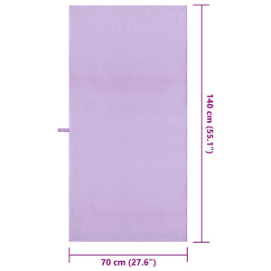 Asciugamani Sportivi 2 pcs Viola 140 x 70 cm 42011484