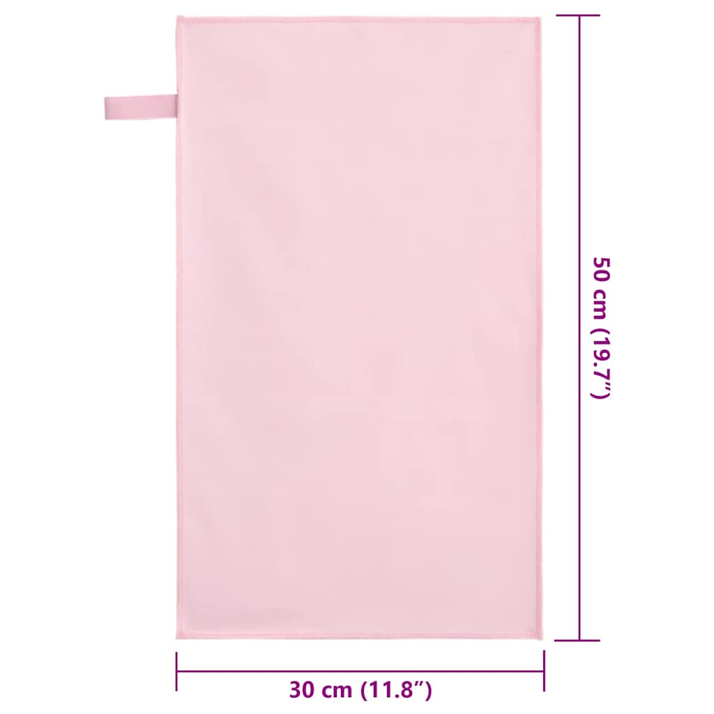 Asciugamani Sportivi 2 pcs Rosa 50 x 30 cm 42011487