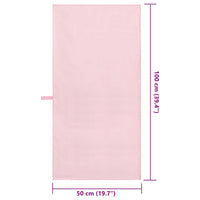 Asciugamani Sportivi 2 pcs Rosa 100 x 50 cm 42011488