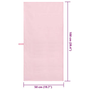 Asciugamani Sportivi 2 pcs Rosa 100 x 50 cm 42011488