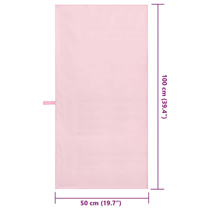 Asciugamani Sportivi 2 pcs Rosa 100 x 50 cm 42011488