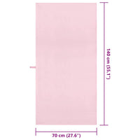 Asciugamani Sportivi 2 pcs Rosa 140 x 70 cm 42011489