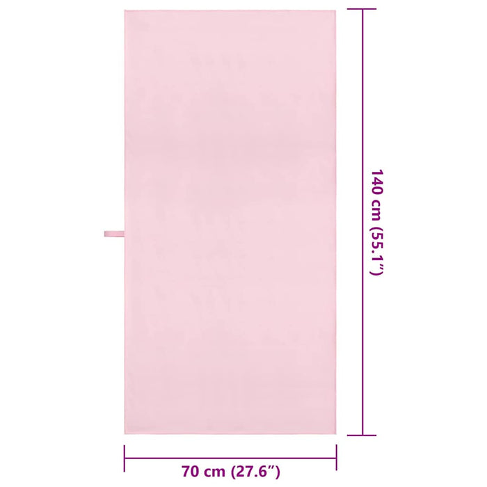 Asciugamani Sportivi 2 pcs Rosa 140 x 70 cm 42011489