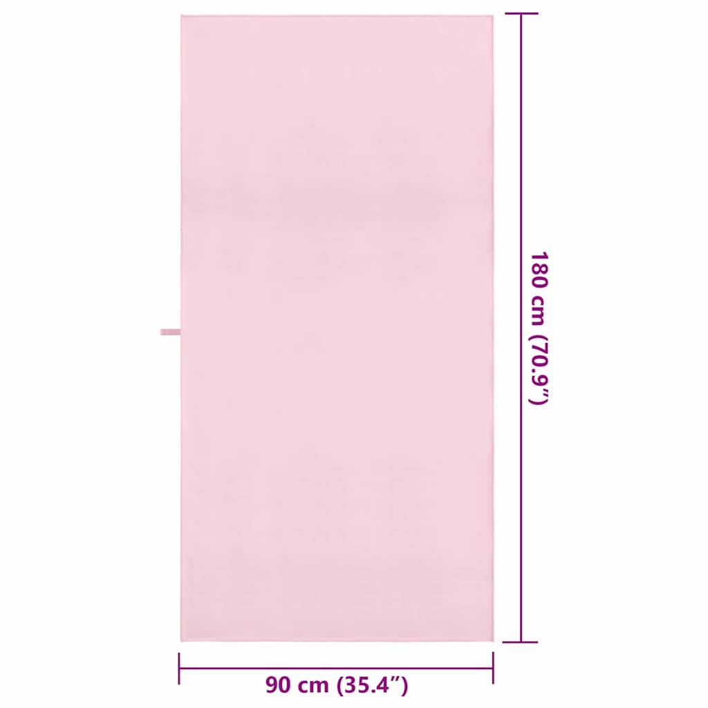 Asciugamani Sportivi 2 pcs Rosa 180 x 90 cm 42011490
