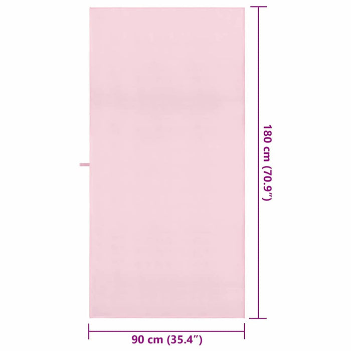 Asciugamani Sportivi 2 pcs Rosa 180 x 90 cm 42011490