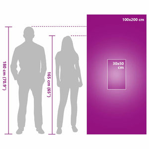 Set di Asciugamani Sportivi 2 pcs Grigio Tessuto 42011494