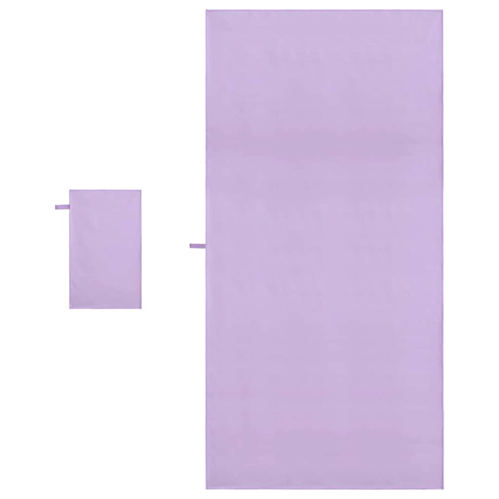 Set di Asciugamani Sportivi Altro Viola Tessuto 42011497