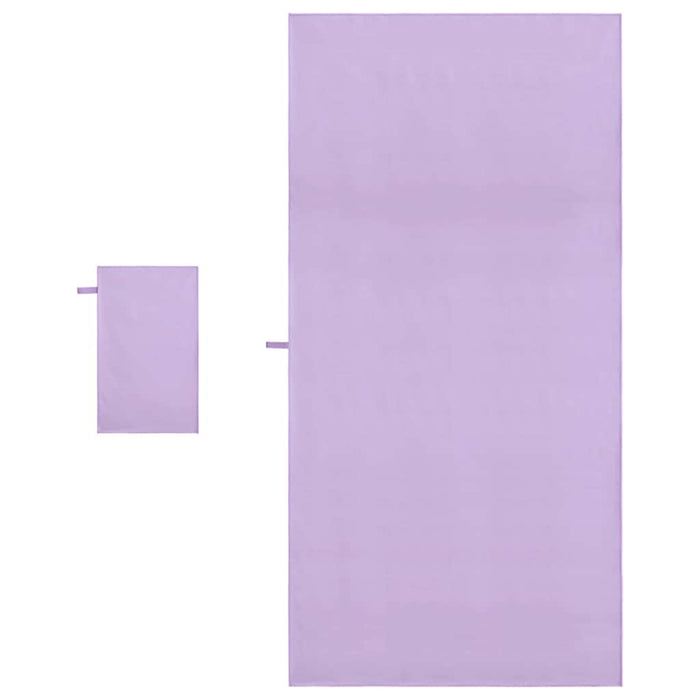 Set di Asciugamani Sportivi Altro Viola Tessuto 42011497