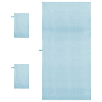 Set di Asciugamani Sportivi 3 pcs Blu Poliestere e poliammide 42011502
