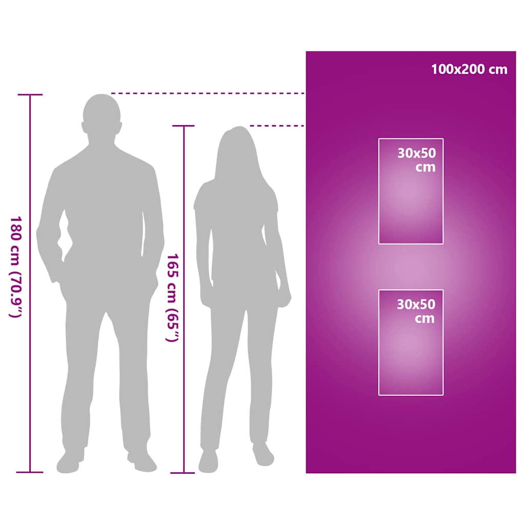 Set di Asciugamani Sportivi 3 pcs Blu Poliestere e poliammide 42011502