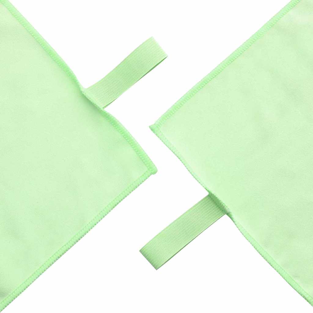 Set di Asciugamani Sportivi 3 pcs Verde Poliestere e poliammide 42011503