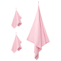 Set di Asciugamani Sportivi 3 pcs Rosa Poliestere e poliammide 42011505