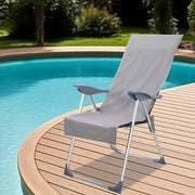 Asciugamani per Sedia Outdoor 2 pcs Grigio scuro 130 x 60 cm 42011507