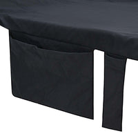 Asciugamani per lettino 2 pcs Nero 210 x 75 cm 42011513