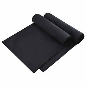 Asciugamani per lettino 2 pcs Nero 210 x 75 cm 42011513