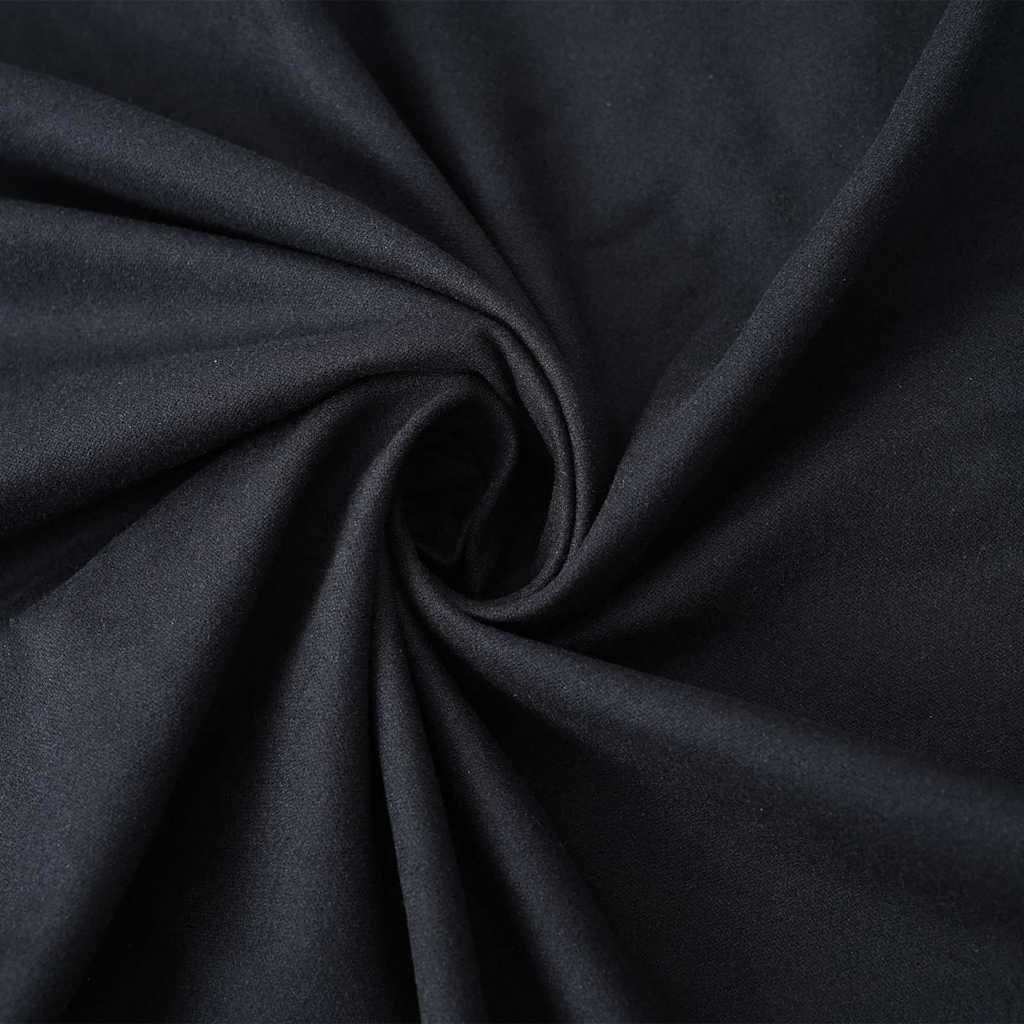 Asciugamani per lettino 2 pcs Nero 210 x 75 cm 42011513