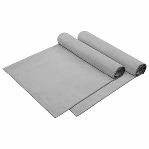 Asciugamani per lettino 2 pcs Grigio scuro 210 x 75 cm 42011514