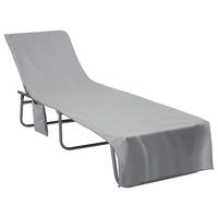 Asciugamani per lettino 2 pcs Grigio scuro 210 x 75 cm 42011514