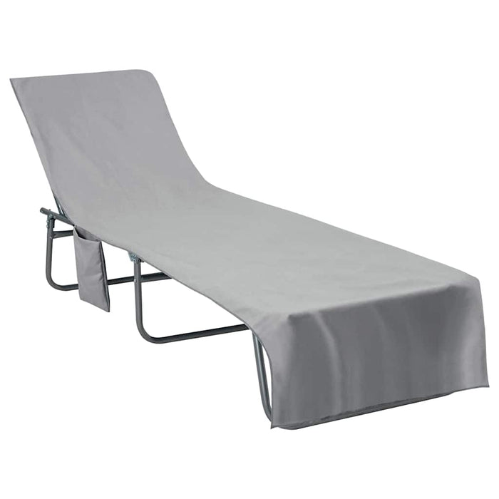 Asciugamani per lettino 2 pcs Grigio scuro 210 x 75 cm 42011514